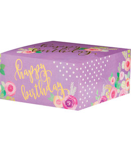The Gift Wrap Company Box - 4 x 4 x 2 Birthday Bouquet