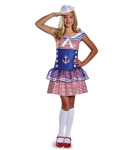 Disguise Sailing Sweetheart Girls' Costume M/Child