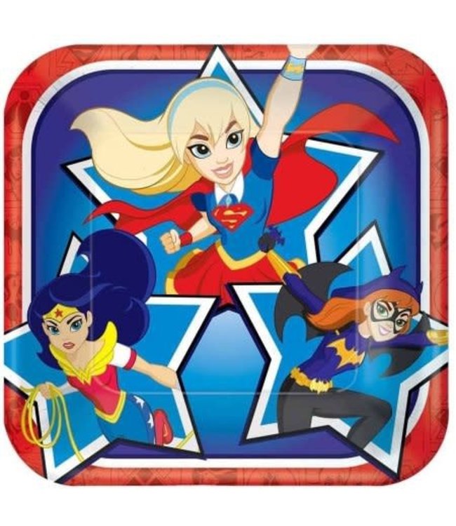 Amscan Inc. Plates - Superhero Girls 7"