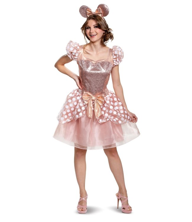 Disguise Rose Gold Minnie Deluxe Women Costume