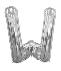 North Star Balloons 34'' Balloon Letter W Silver