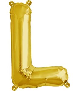 North Star Balloons 16 Inch Airfill Balloon Letter L Gold
