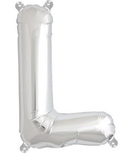 North Star Balloons 16'' Airfill Balloon Letter L Silver