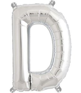 North Star Balloons 16 Inch Airfill Balloon Letter D Silver