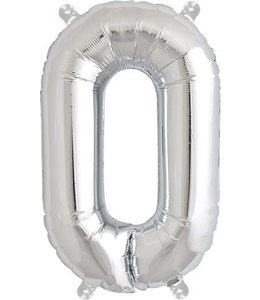 North Star Balloons 16 Inch Airfill Balloon Letter O Silver