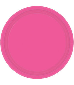 Amscan Inc. 7 Inch Paper Plates 8/pk-Bright Pink