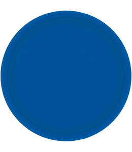 Amscan Inc. Dessert Plate 7"-Bright Royal Blue
