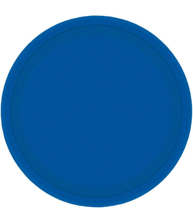 Amscan Inc. 7 Inch Paper Plates 8/pk-Bright Royal Blue