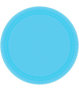Amscan Inc. 7" Paper Plates-  Caribbean Blue