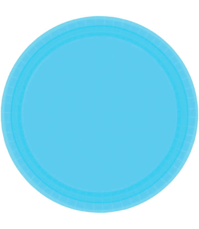 Amscan Inc. 7 Inch Paper Plates 8/pk-Caribbean Blue