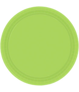 Amscan Inc. 7" Paper Plates-  Kiwi Green