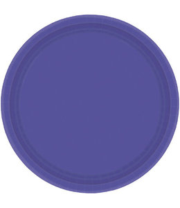 Amscan Inc. 7" Paper Plates-  Purple
