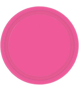 Amscan Inc. 9 Inch Paper Plates 8/pk-Bright Pink