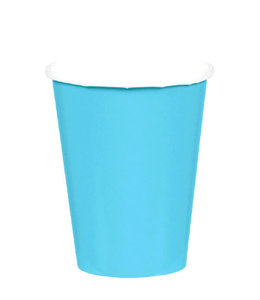 Amscan Inc. 9 oz Paper Cups 8/pk-Caribbean Blue