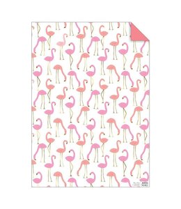 Meri Meri Wrapping Paper Sheet - Flamingo