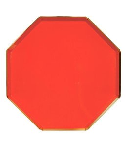 Meri Meri Side Plates (8.25 x 8.25) Inches 8/pk-Red