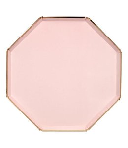 Meri Meri Dinner Plates (10.25x10.25) Inches 8/pk-Dusky Pink