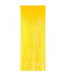 Amscan Inc. Metallic Curtain (2.43 X 0.91) Meters -Yellow