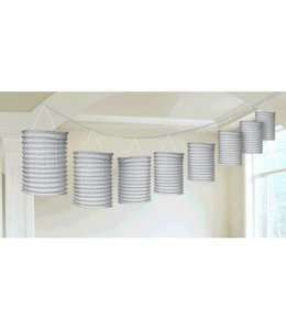 Amscan Inc. Paper Lanterns Garlands 3.5 M Silver