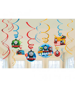 Amscan Inc. Thomas All Aboard-6 Swirl Decorations 12/pk