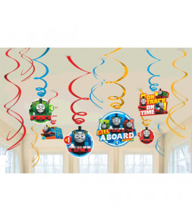 Amscan Inc. thomas all aboard- swirl decorations