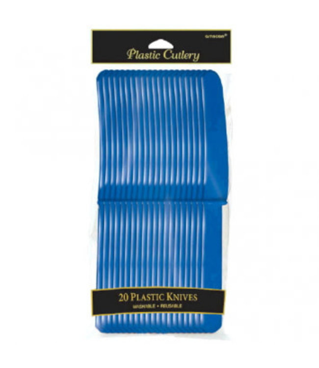 Amscan Inc. Plastic Knives 20/pk-Royal Blue