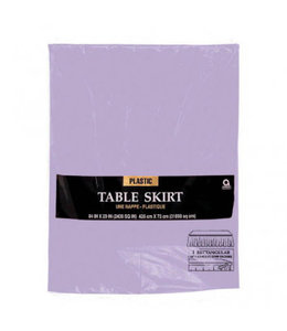 Amscan Inc. Plastic Table Skirts-14 Ft. X 29 Inches Lavender