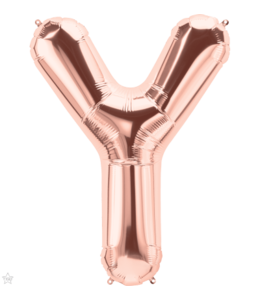 North Star Balloons 32" Balloon Letter Rose Gold - Y