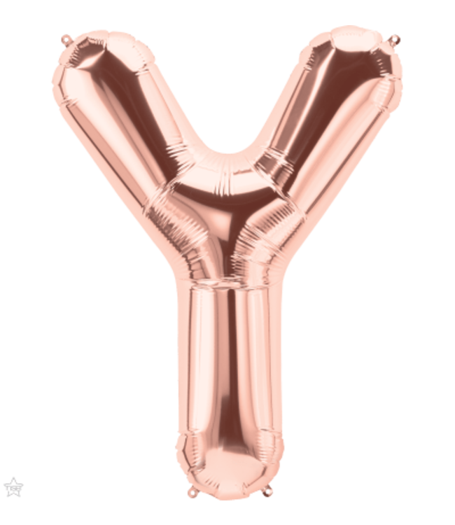 North Star Balloons 32" Balloon Letter Rose Gold - Y