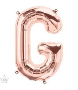 North Star Balloons 34 Inch Balloon Letter G Rose Gold