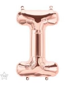 North Star Balloons 34'' Balloon Letter I Rose Gold