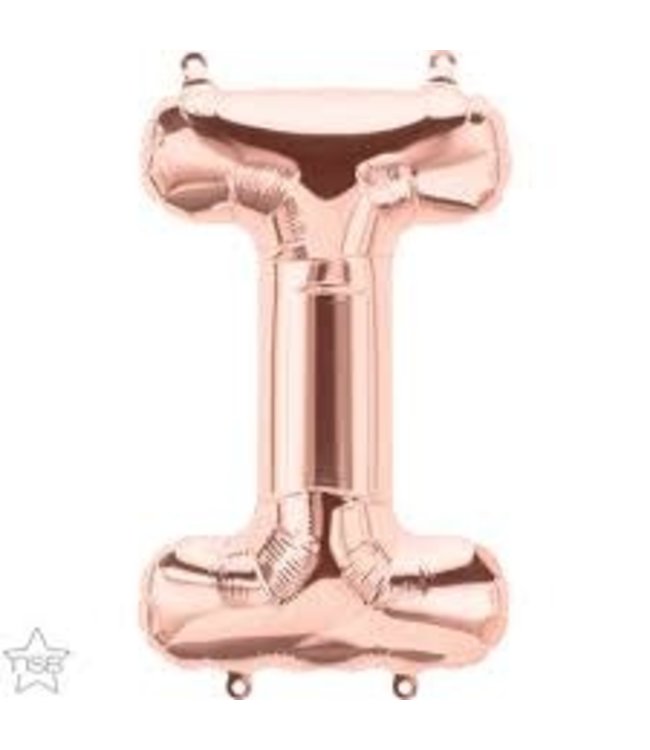North Star Balloons 34 Inch Balloon Letter I Rose Gold