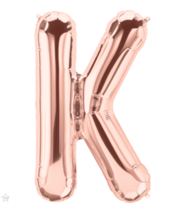 North Star Balloons 34'' Balloon Letter K Rose Gold