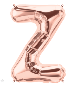 North Star Balloons 34'' Balloon Letter Z Rose Gold