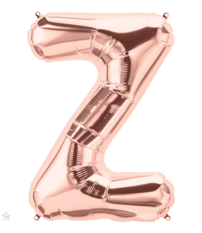 North Star Balloons 34'' Balloon Letter Z Rose Gold