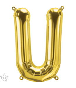 North Star Balloons 34 Inch Balloon Letter U Gold