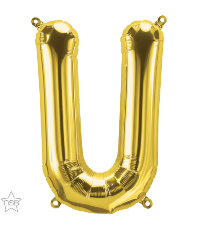 North Star Balloons 34 Inch Balloon Letter Gold-U