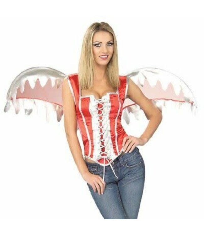 Rubies Costumes Red Angel - Corset W/Wings Std/Adult