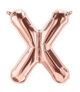 North Star Balloons 34 Inch Balloon Letter X Rose Gold