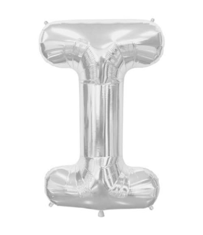 North Star Balloons 35'' Balloon Letter I Silver
