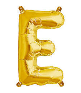 North Star Balloons 16 Inch Airfill Balloon Letter E Gold
