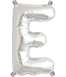 North Star Balloons 16'' Airfill Balloon Letter E Silver