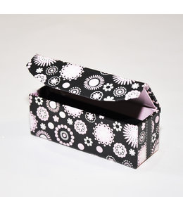 The Bead Shop Ring Gift Box - Black and Pink (8.5X3.25X3) cm