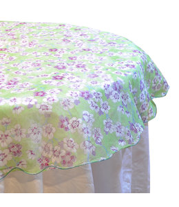 Nareg Round Table Cover 120cm-Green-Purple
