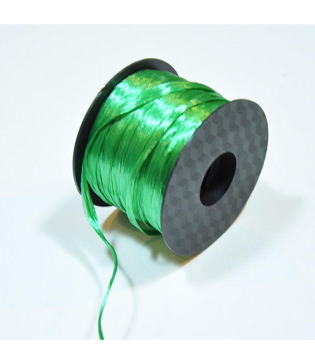 Hollywood Ribbon Shiny Raffia Ribbon 100 Yards -  Green