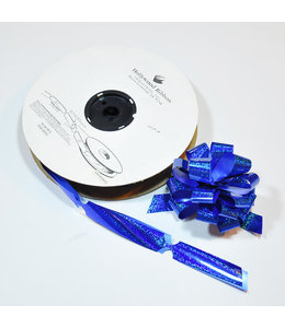 Hollywood Ribbon Pull String Bow-Shiny  Royal Blue