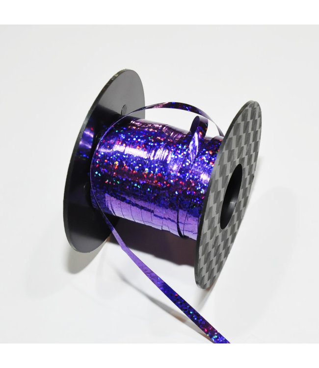 Hollywood Ribbon Holographic Ribbon Purple 3/16