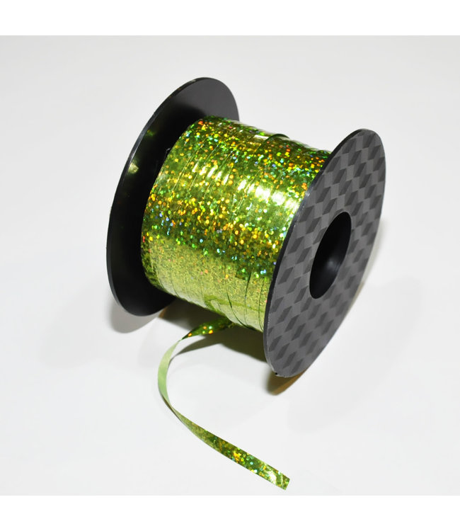 Hollywood Ribbon Holographic Ribbon 100 Yds 3/16 Inch-Apple