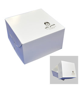 Global Wrap Box - 6.5 x 6.5 x 4 inch, White