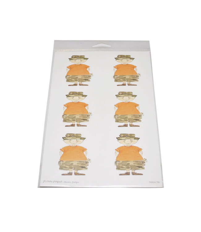 Picture Perfect Postcard Die Cut Sticker Sheets 4/pk (6 stickers/sheet)